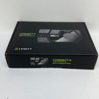 Lewitt Connect 6 DSP-Powered USB-C Audio Interface 6x6 for Desktop & Mobile