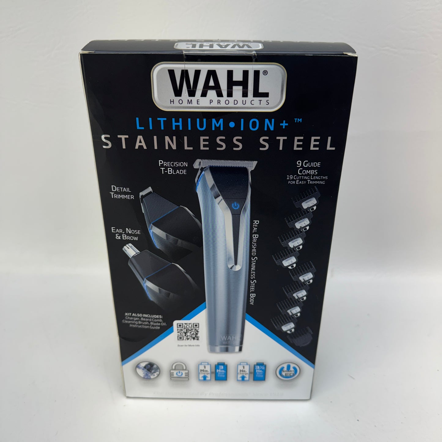 New Wahl Stainless Steel Lithium Ion WSS3L Waterproof All-In-One Trimmer