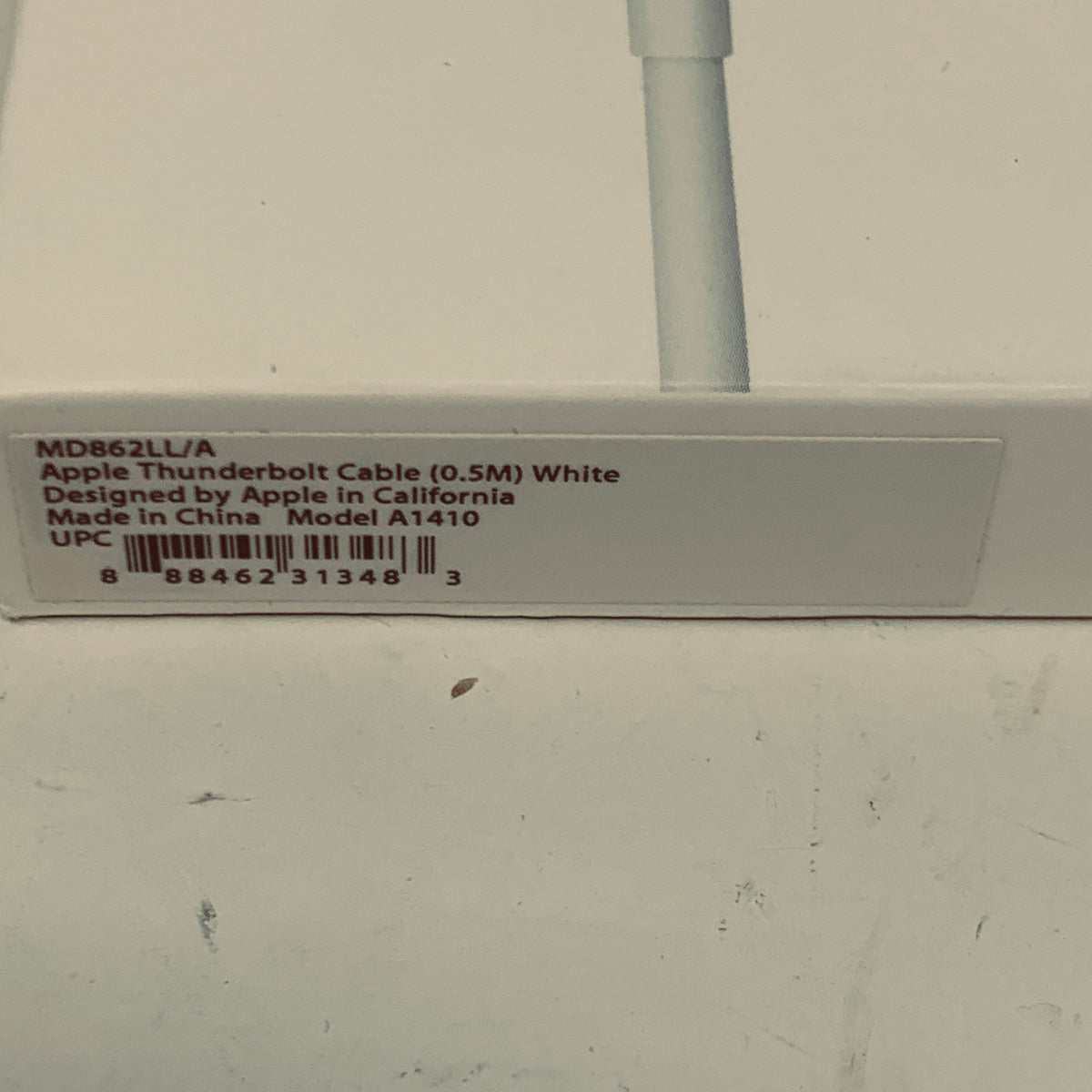 New Apple Thunderbolt Cable 0.5m Thunderbolt Cable MD862LL/A