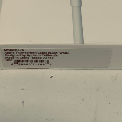 New Apple Thunderbolt Cable 0.5m Thunderbolt Cable MD862LL/A