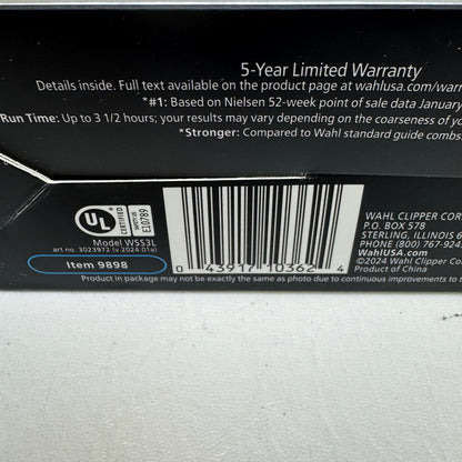 New Wahl Stainless Steel Lithium Ion WSS3L Waterproof All-In-One Trimmer