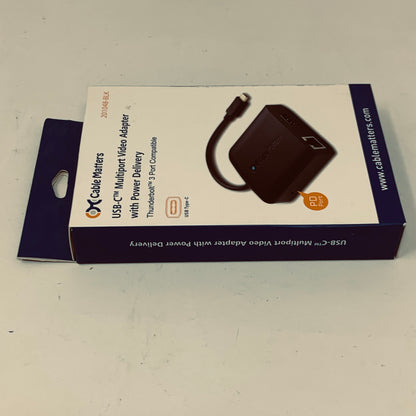 New Cable Matters 201048-BLK USB-C Multiport Video Adapter