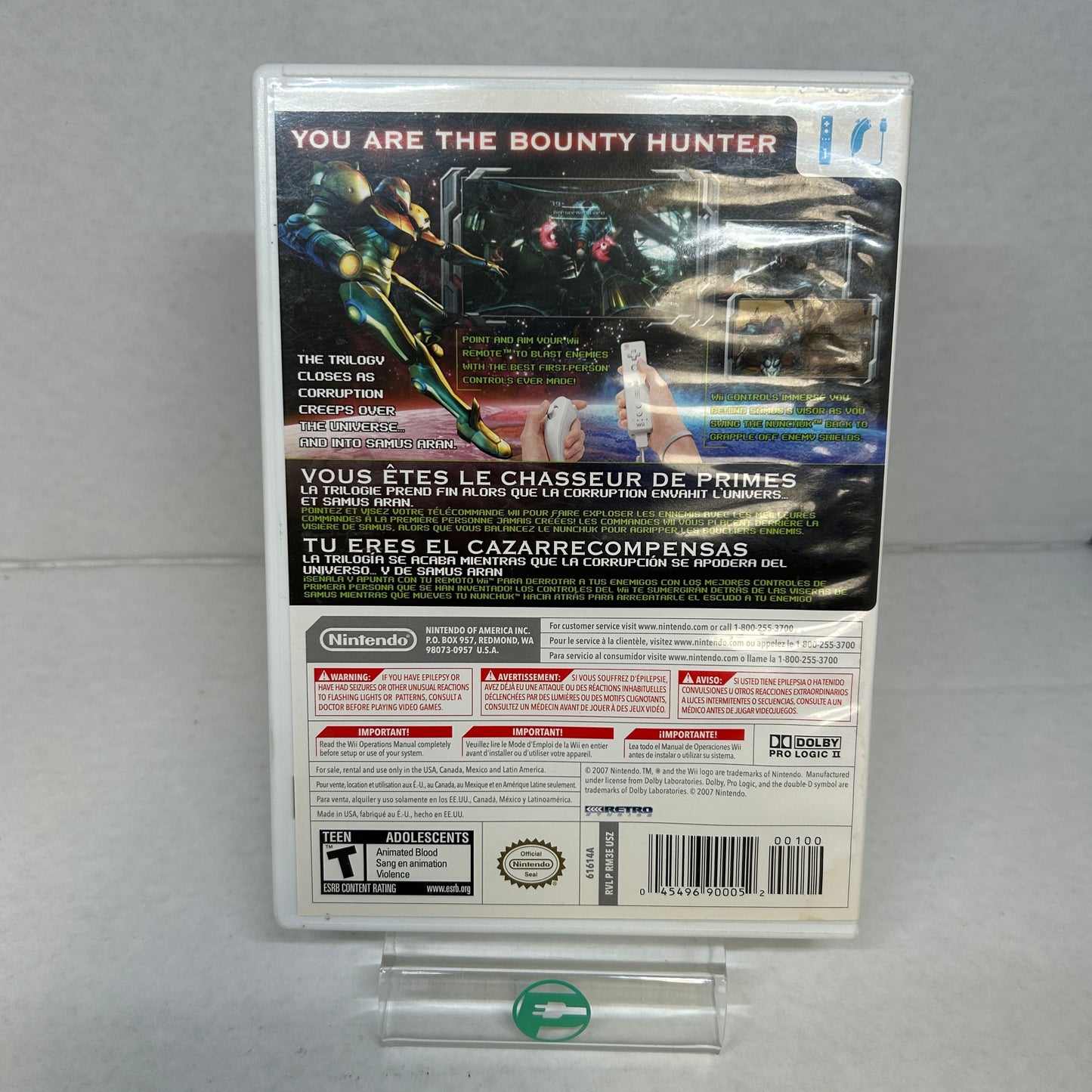 Metroid Prime 3 Corruption (Nintendo Wii, 2007)