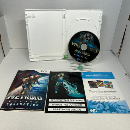 Metroid Prime 3 Corruption (Nintendo Wii, 2007)