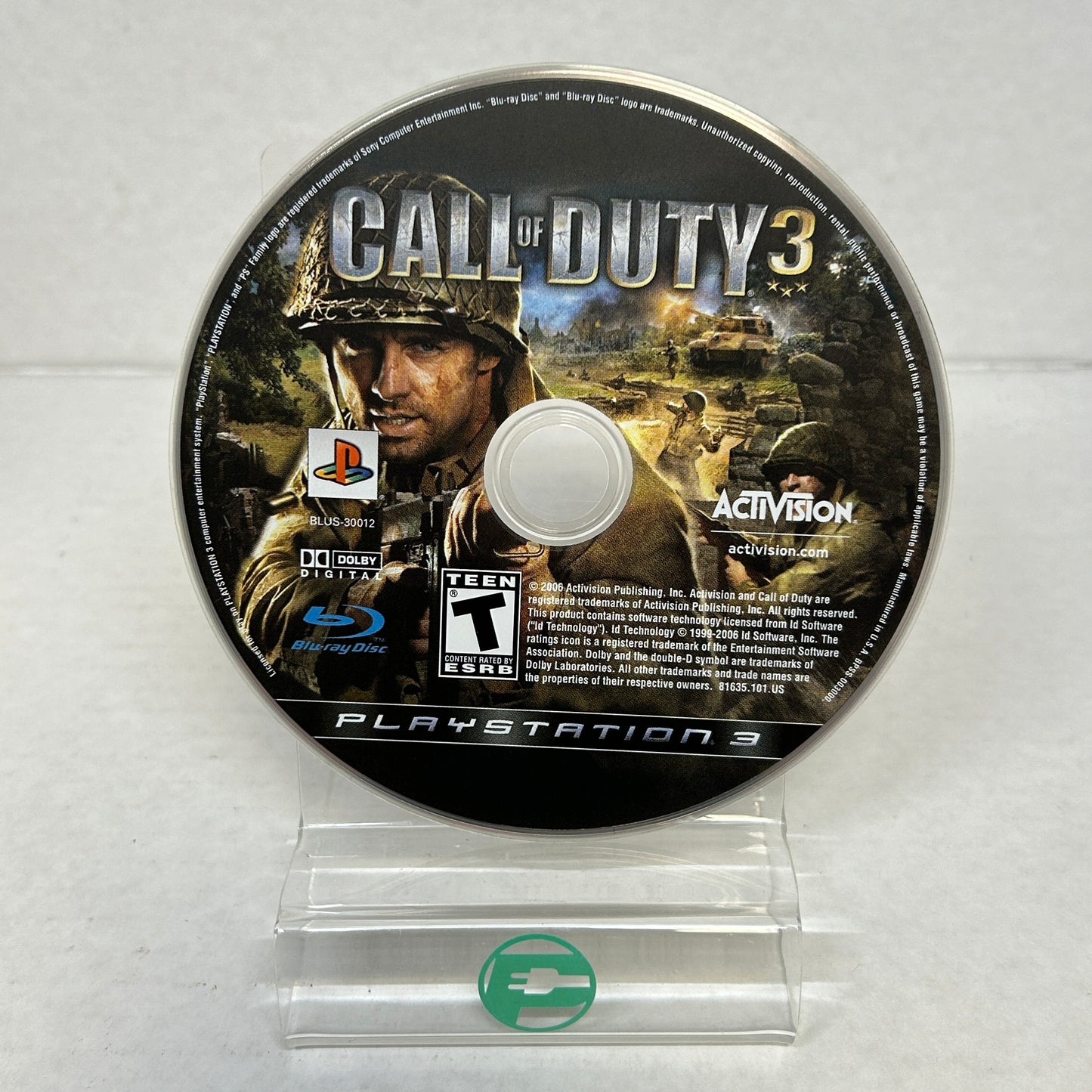 Call of Duty 3 (Sony PlayStation 3 PS3, 2006)
