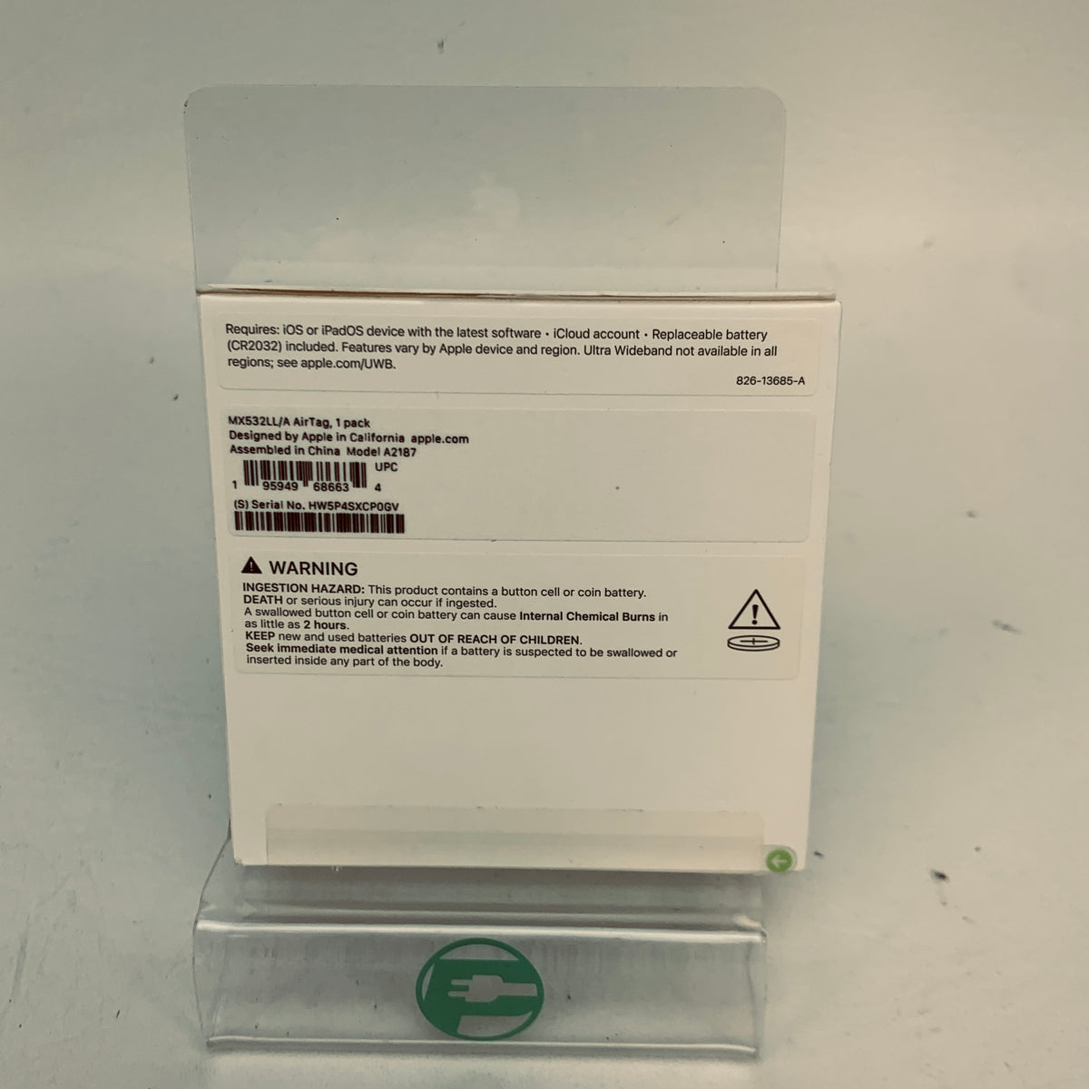 New Apple AirTag (1st Gen) White A2187 GPS Tracker