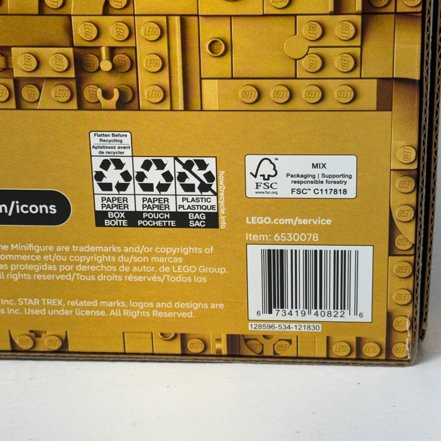 New Lego 10356 Star Trek Enterprise NCC-1701-D Icons Set - 9 Minifigures