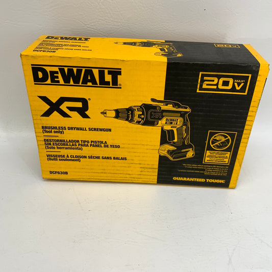 New DeWalt DCF630B 20V MAX XR Brushless Drywall Screwgun