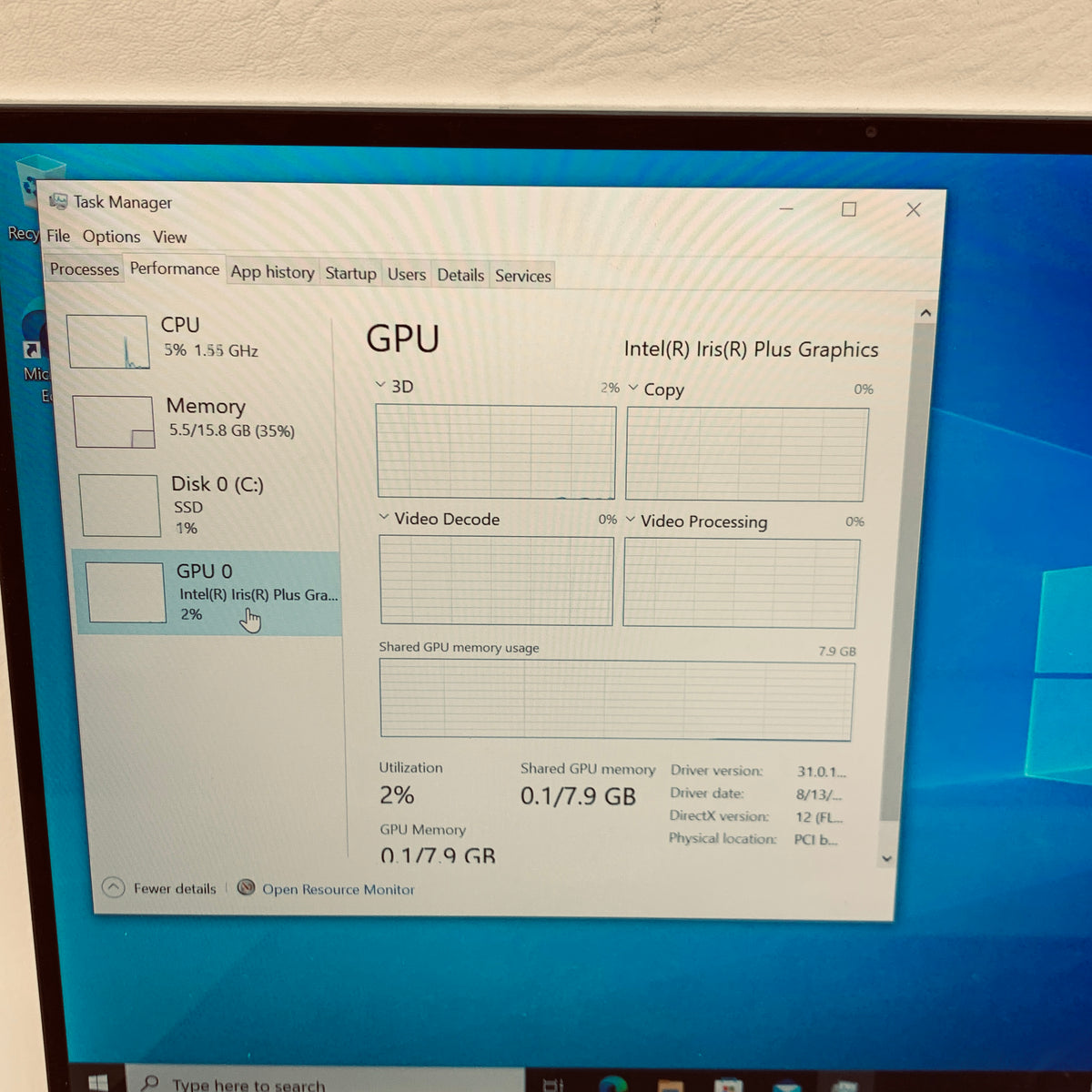 Dell XPS RLT67E1 13.4" i7-1065G7 1.5GHz 16GB RAM 512GB SSD