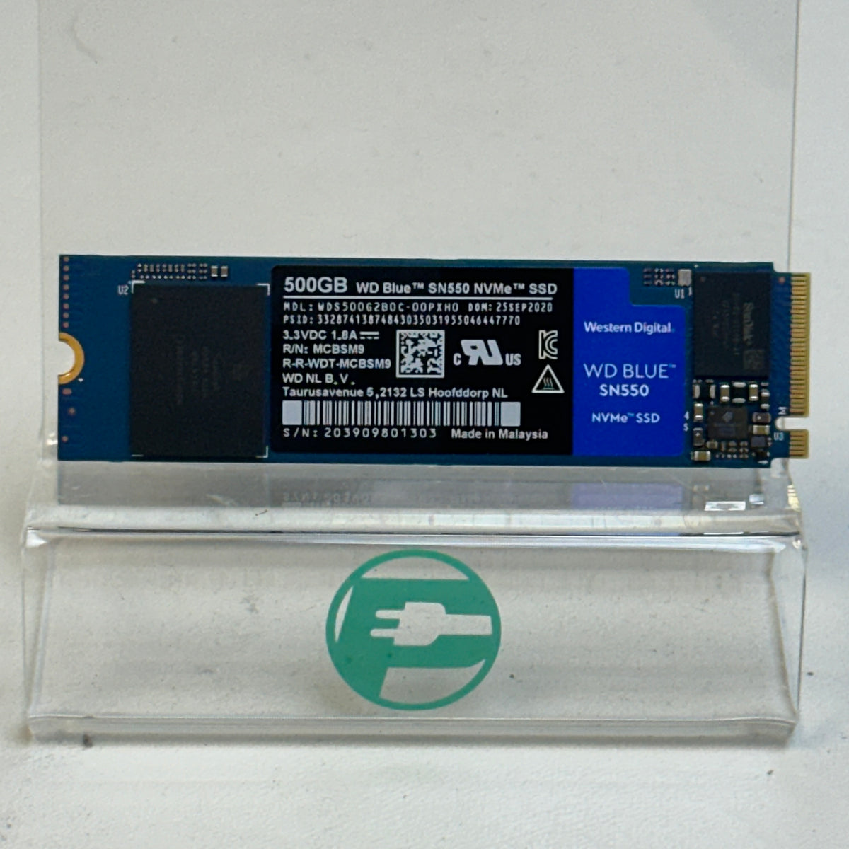 Western Digital WD M.2 2280 WD Blue SN550 500GB M.2 NVMe Gen 3.0 x 4 SSD 