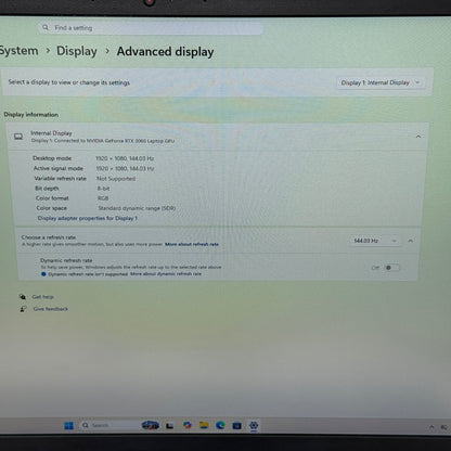 Lenovo Legion 5 Gen 6 17ACH6H 17.3" Ryzen 7 5800H 3.2GHz 16GB RAM 1TB SSD 