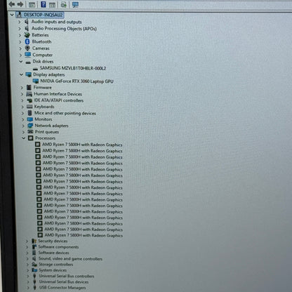 Lenovo Legion 5 Gen 6 17ACH6H 17.3" Ryzen 7 5800H 3.2GHz 16GB RAM 1TB SSD 