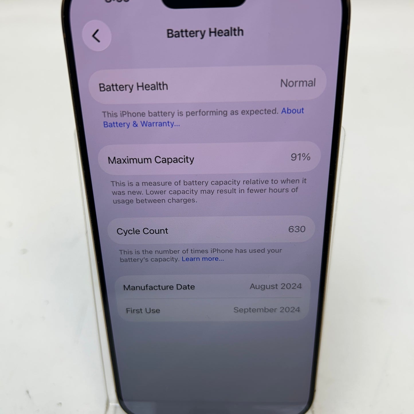 Broken Factory Unlocked Apple iPhone 16 Pro 128GB Desert Titanium MYMC3LL/A