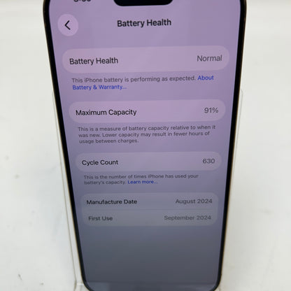 Broken Factory Unlocked Apple iPhone 16 Pro 128GB Desert Titanium MYMC3LL/A
