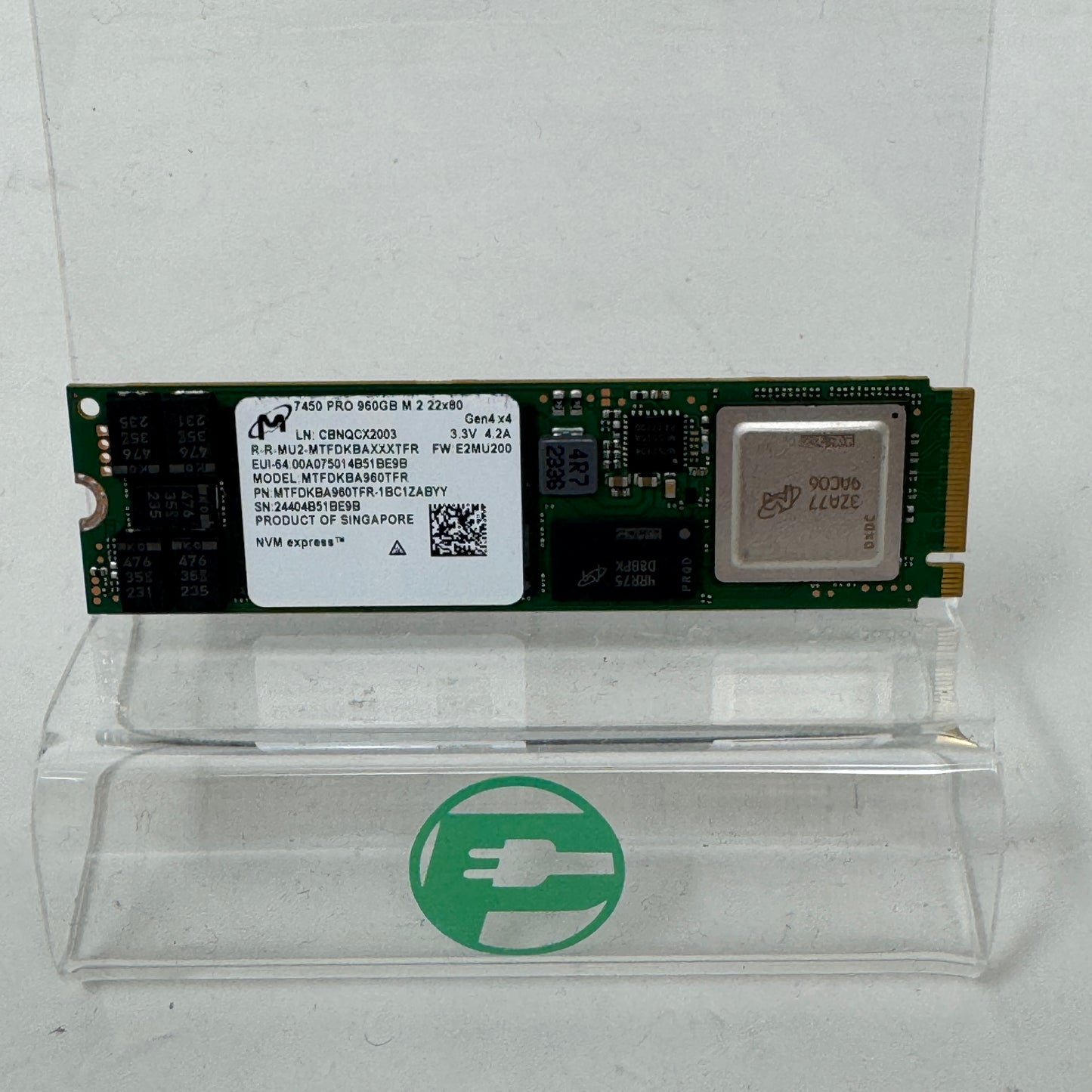 Micron M.2 2280 7450 Pro 960GB NVMe PCIe Gen 4.0 x4 SSD MTFDKBA960TFR