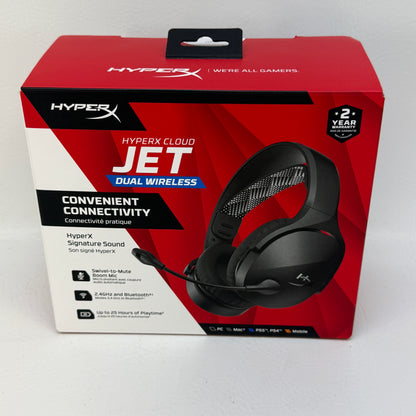 HyperX Cloud Jet Dual Wireless Wireless Gaming Headset Black AJ0T1AA