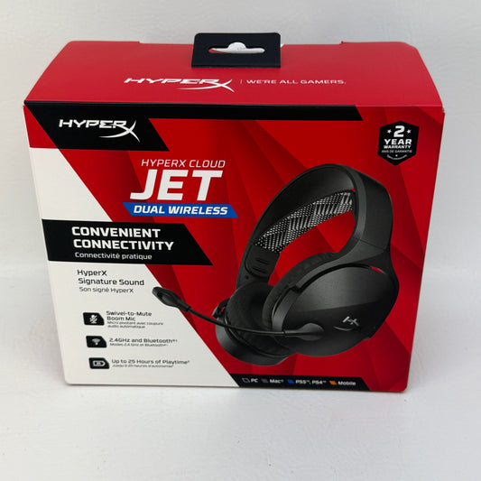 HyperX Cloud Jet Dual Wireless Wireless Gaming Headset Black AJ0T1AA