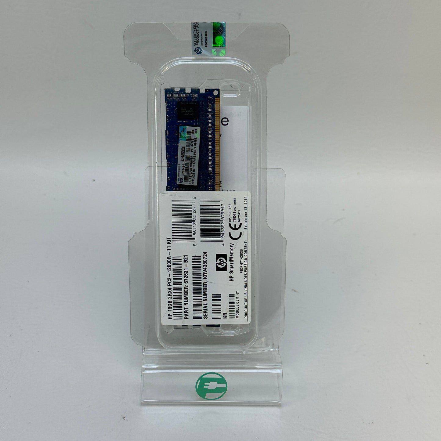 New HP PC3-12800R-11 8GB (1x8GB) RAM DDR3 1066MHz  672631-B21