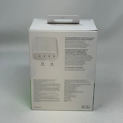 New Belkin BoostCharge Pro 4-Port USB-C GaN Charger WCH015DQWH