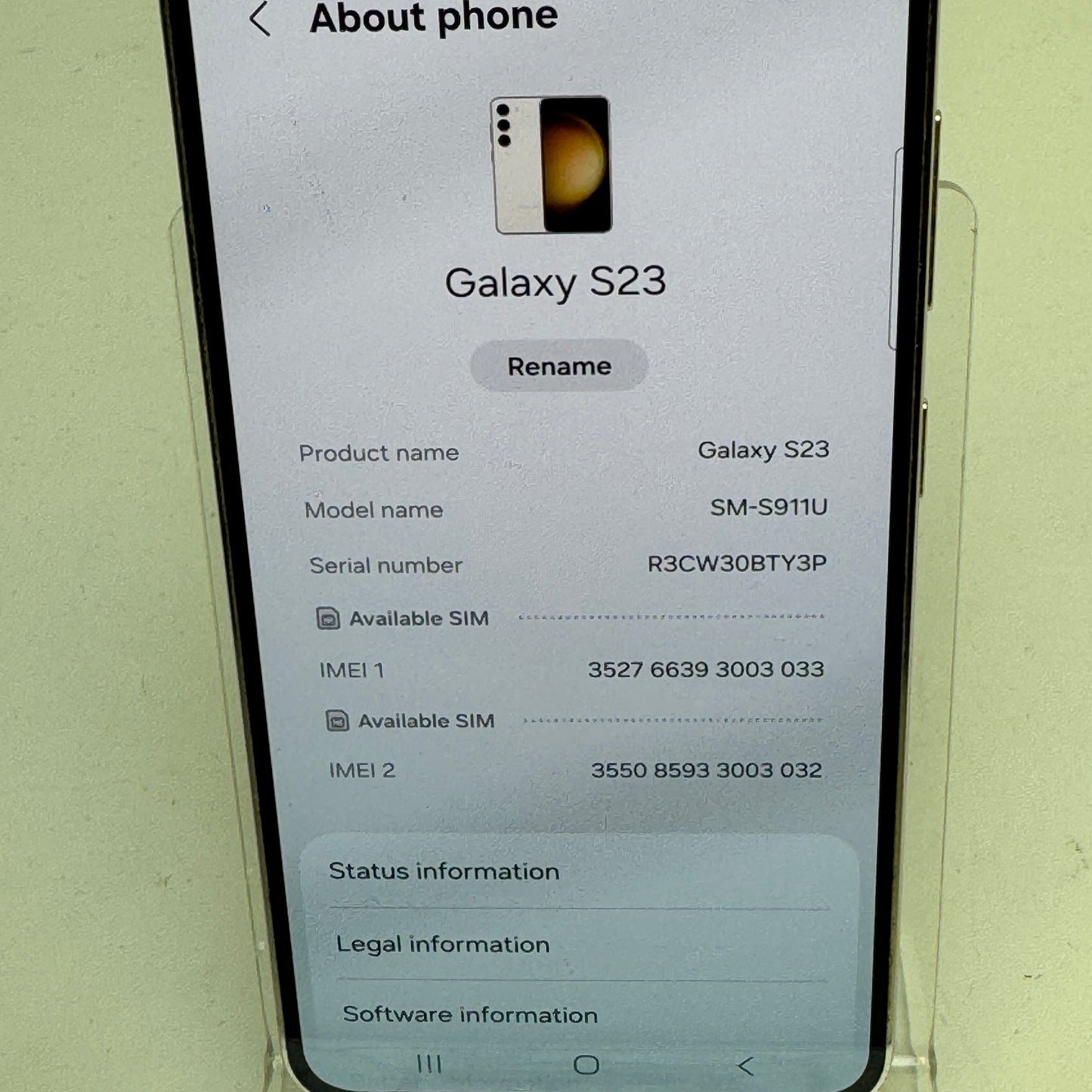 Verizon Samsung Galaxy S23 8GB RAM 128GB SM-S911U Cream