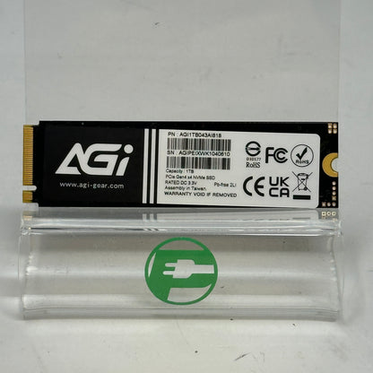 AGI 1TB M.2 NVMe Gen 4.0 x4 SSD 2.5" Solid State Drive AGI1TB043AI818