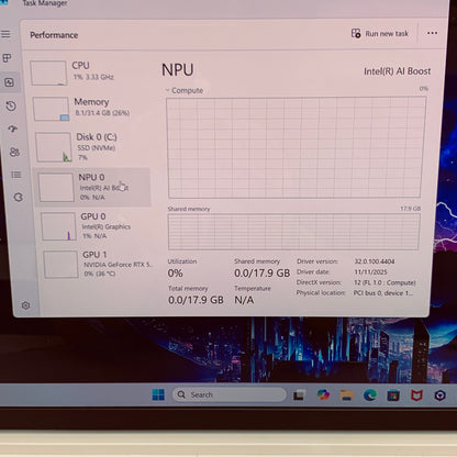 Lenovo legion 7 16IAX10 16" Core Ultra 9 275HX 2.7GHz 32GB RAM 1TB SSD GeForce 