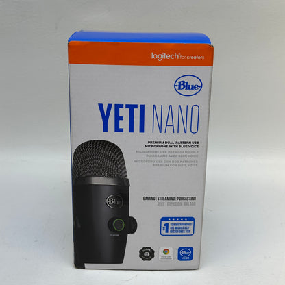 New Logitech Blue Yeti Nano Multi-Patter Large Diaphragm Condenser