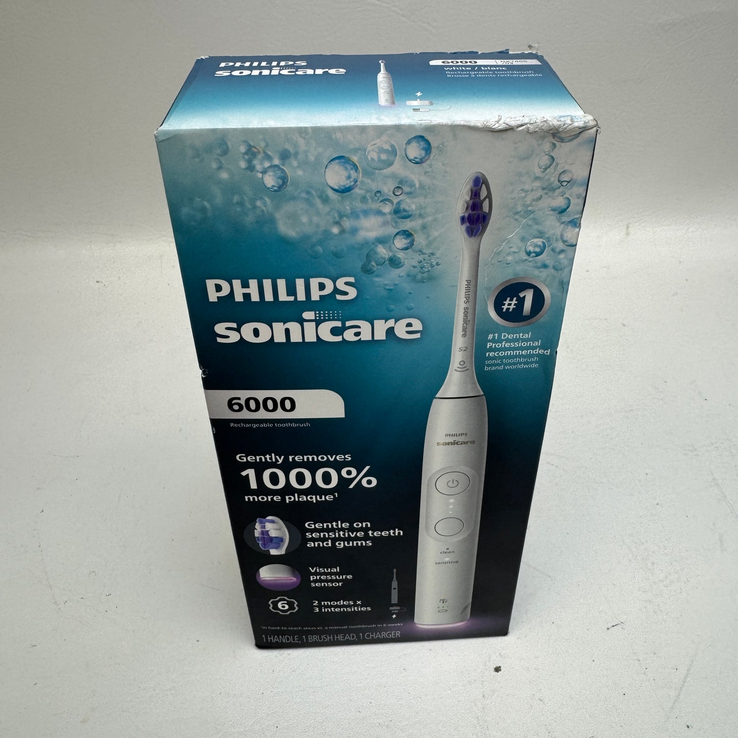 New Philips Sonicare 6000 Electric Toothbrush HX7400/03