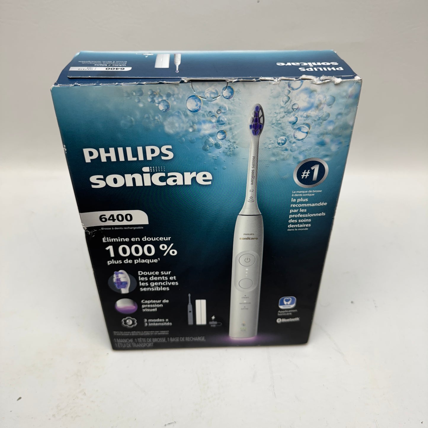 New Philips Sonicare 6400 Electric Toothbrush HX7410/04