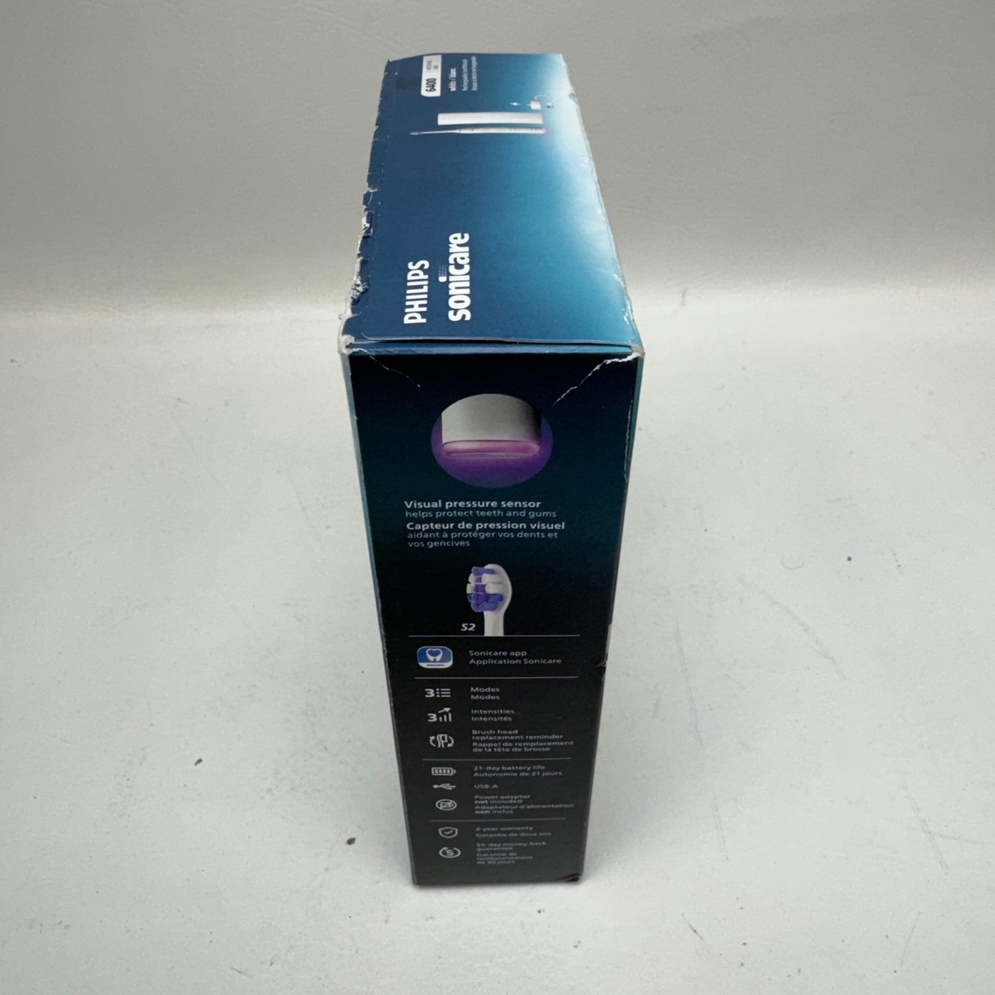 New Philips Sonicare 6400 Electric Toothbrush HX7410/04