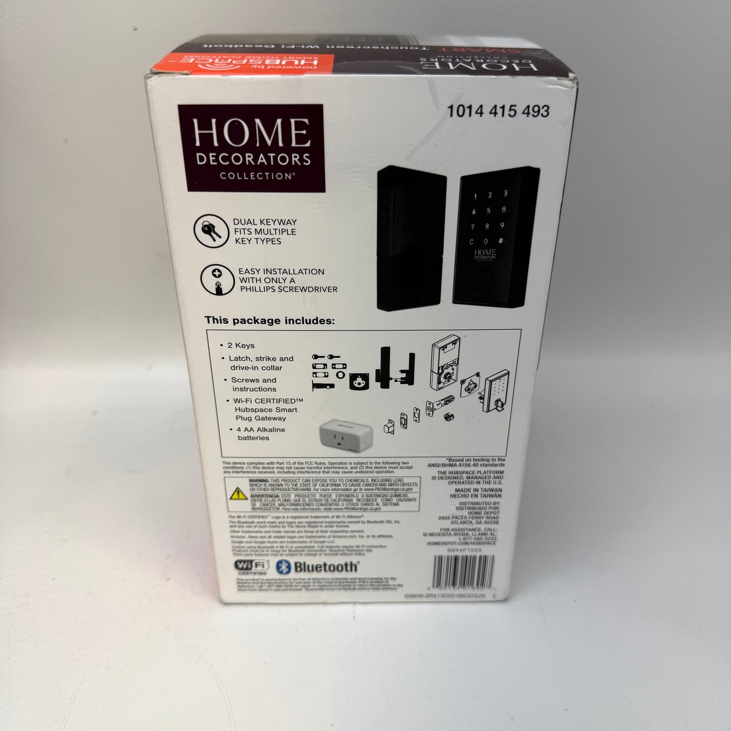 New Home Decorators Collection Wifi Smart Touchscreen Deadbolt 1014415493