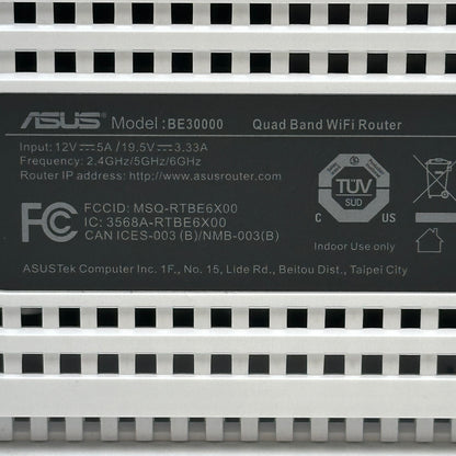 ASUS ZenWiFi BQ16 Pro Quad Band WiFi 7 BE30000 Mesh WiFi Router