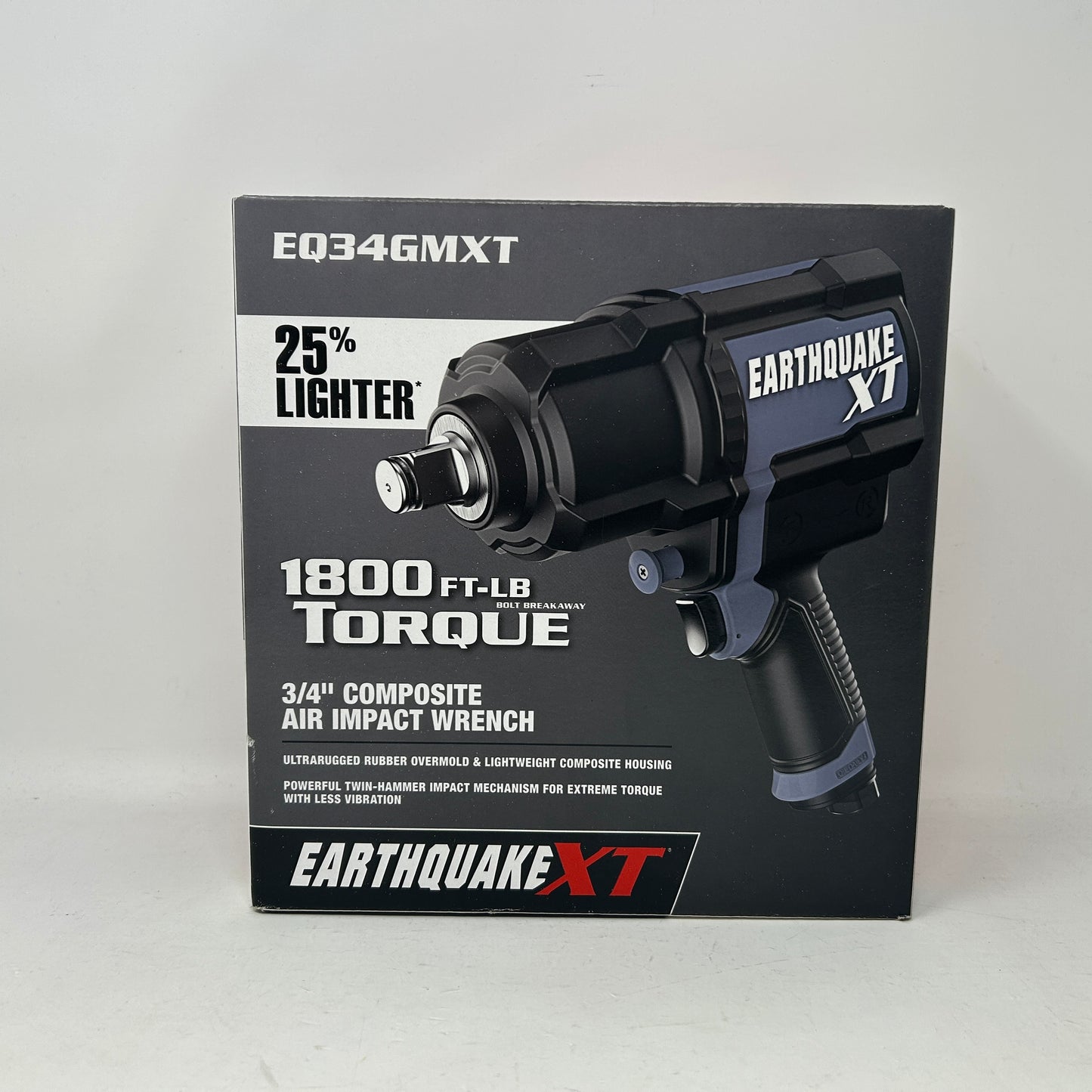 New Earthquake XT 3/4" Composite Air Impact Wrench - 1800 ft-lbs Torque