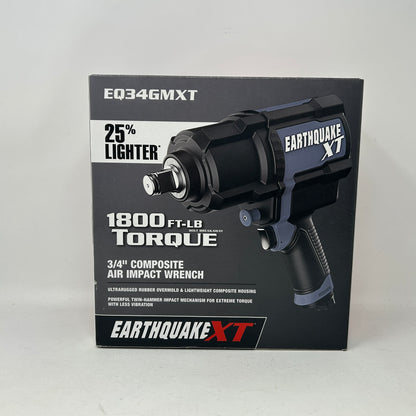 New Earthquake XT 3/4" Composite Air Impact Wrench - 1800 ft-lbs Torque