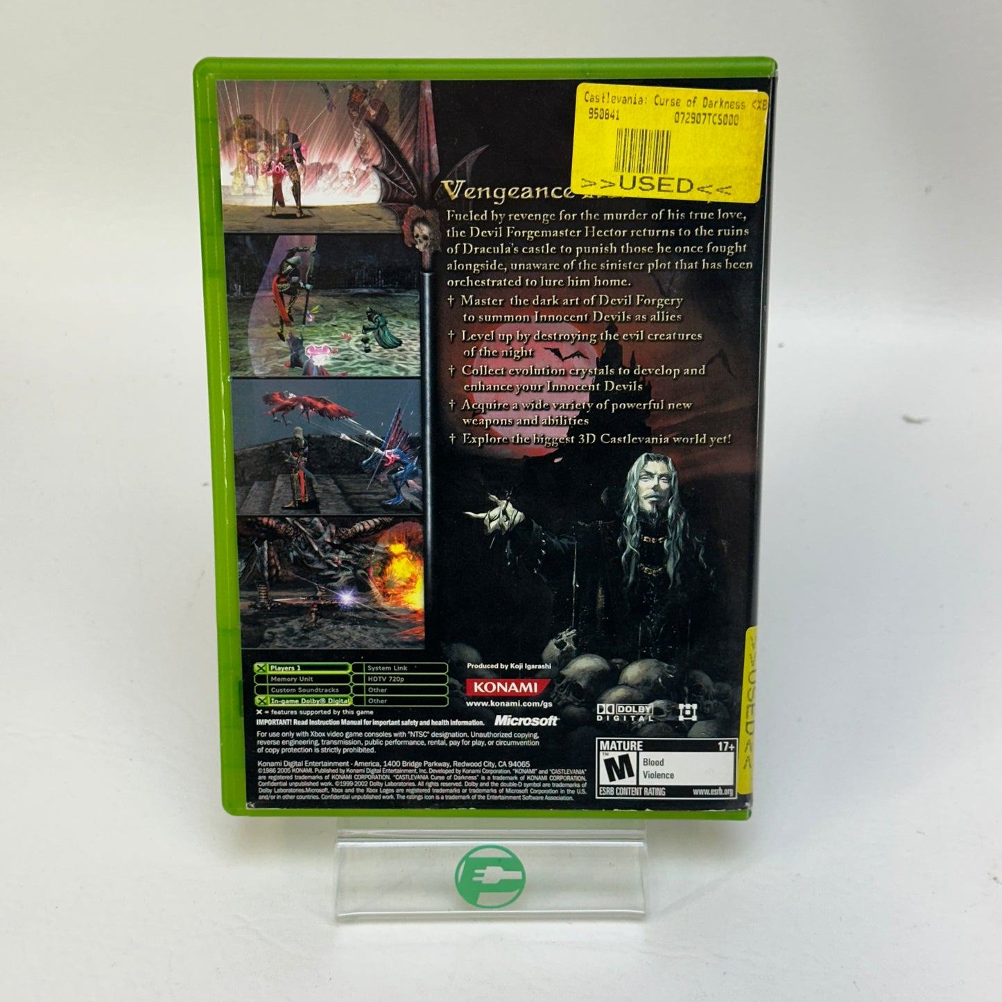 Castlevania Curse of Darkness (Microsoft Xbox, 2005)