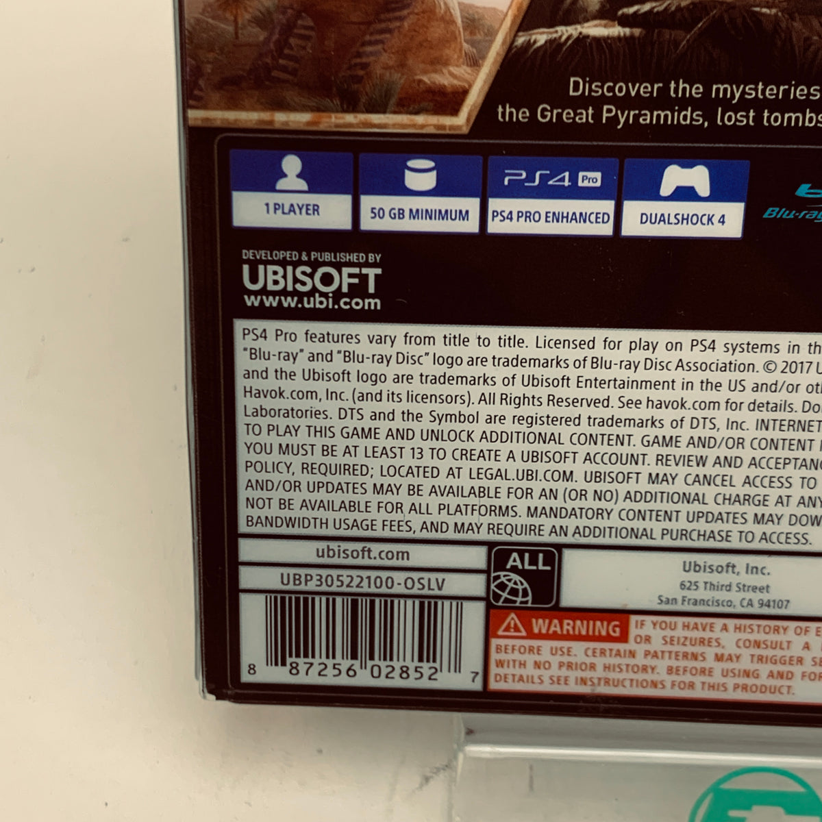 Assassin's Creed: Origins [Gold Edition] (Sony PlayStation 4 PS4, 2017)