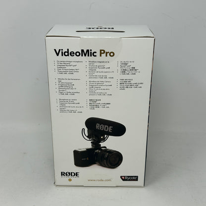 New RODE VideoMic Pro On-Camera Shotgun Microphone with Rycote Lyre Mount