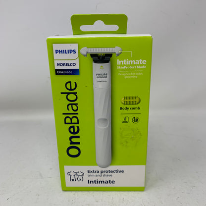 New Philips Norelco OneBlade Intimate QP1924/70 Rechargeable Body Groomer