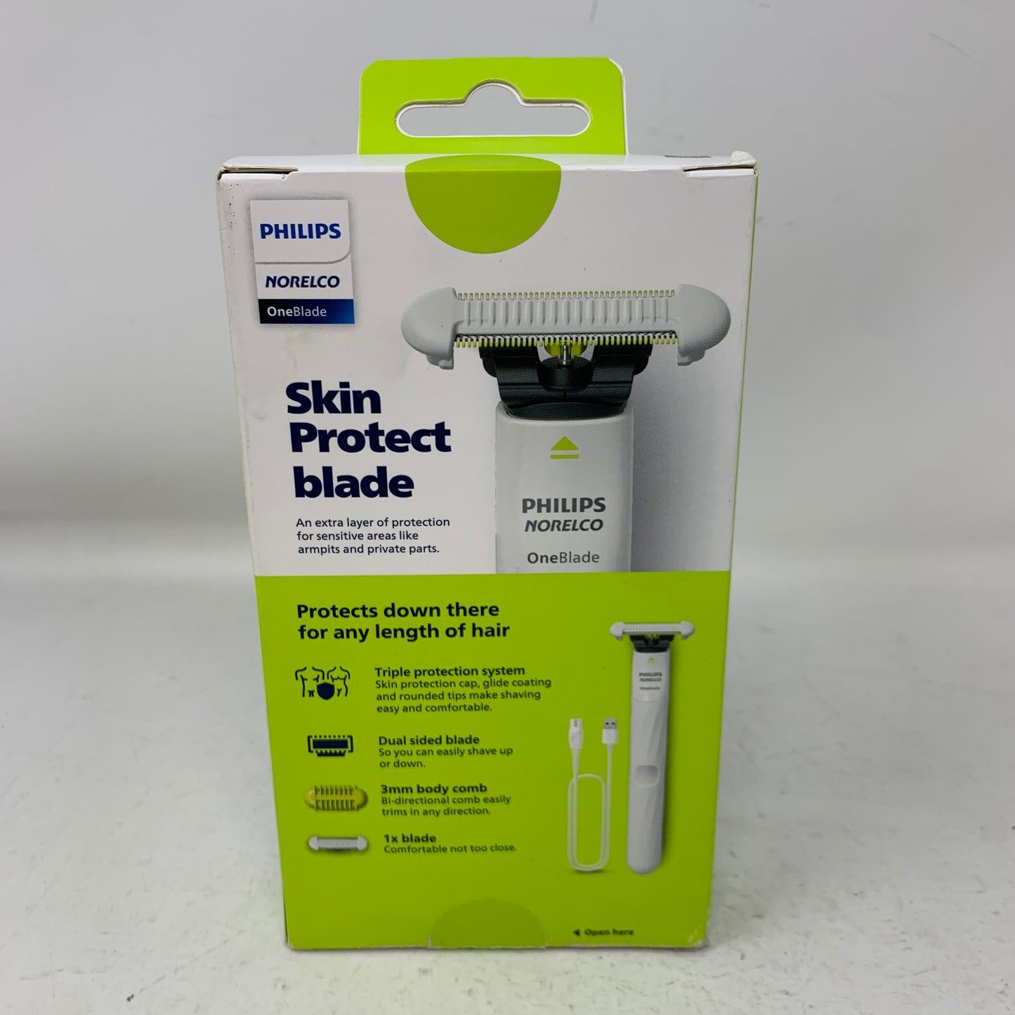 New Philips Norelco OneBlade Intimate QP1924/70 Rechargeable Body Groomer