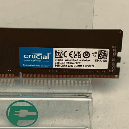 Crucial 8GB DDR4 3200MHz Desktop RAM UDIMM Memory Module CT8G4DFRA32A