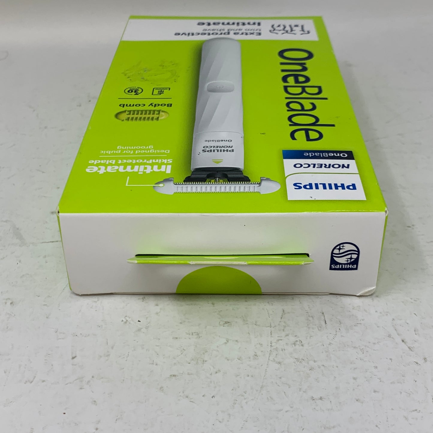 New Philips Norelco OneBlade Intimate QP1924/70 Rechargeable Body Groomer