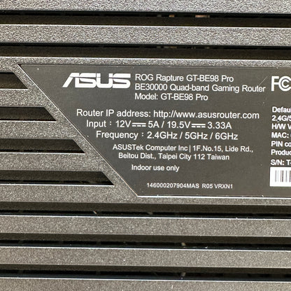 ASUS ROG Rapture GT-BE98 Pro Quad Band WiFi 7 GT-BE98 PRO Wireless Router