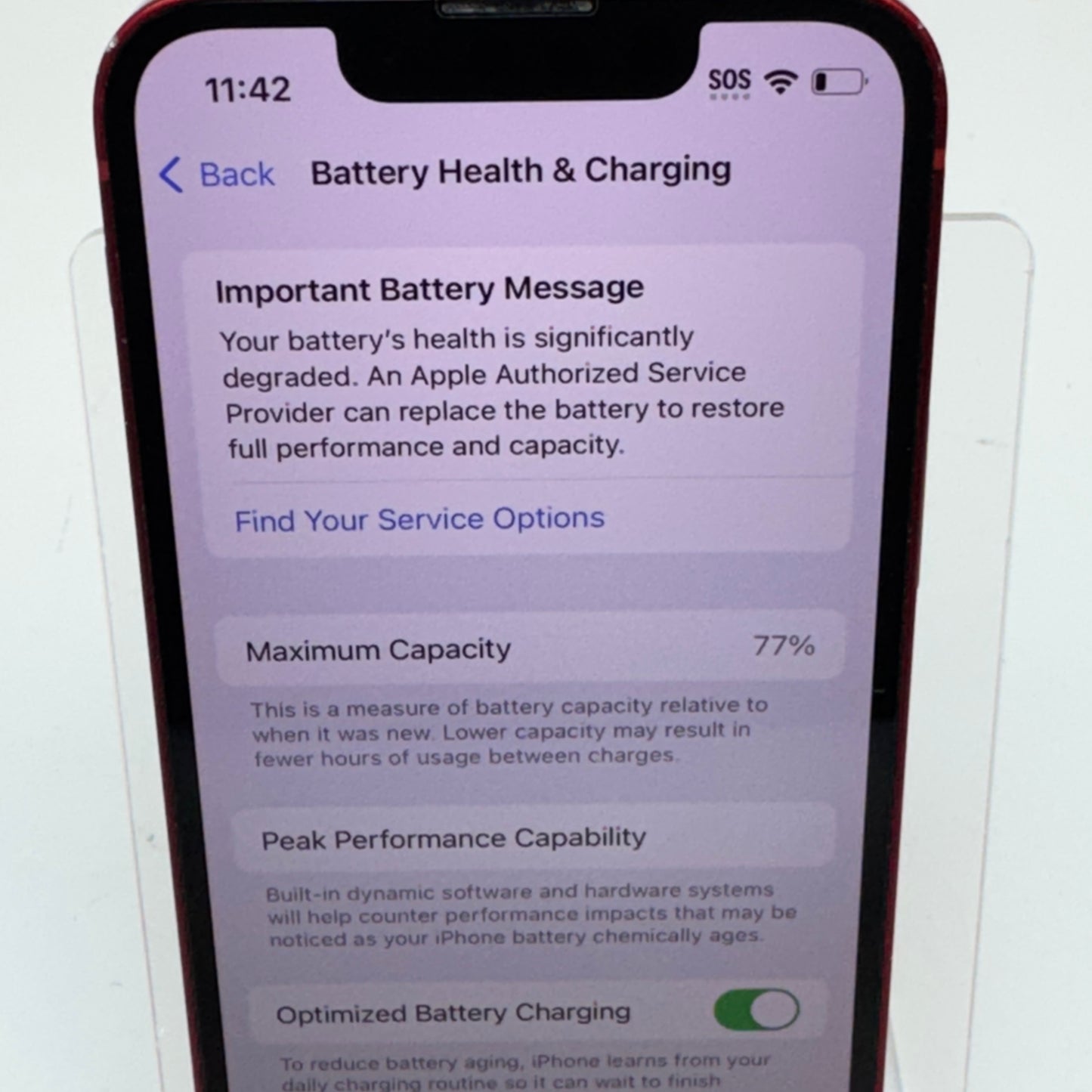 Factory Unlocked Apple iPhone 13 Mini 128GB Product Red MLK33X/A