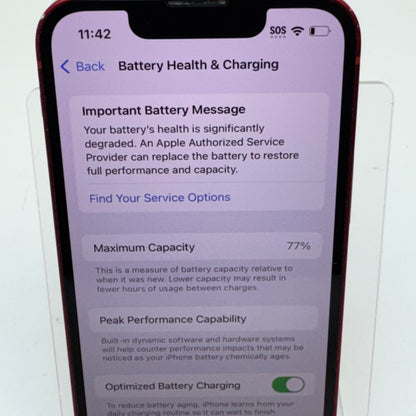 Factory Unlocked Apple iPhone 13 Mini 128GB Product Red MLK33X/A