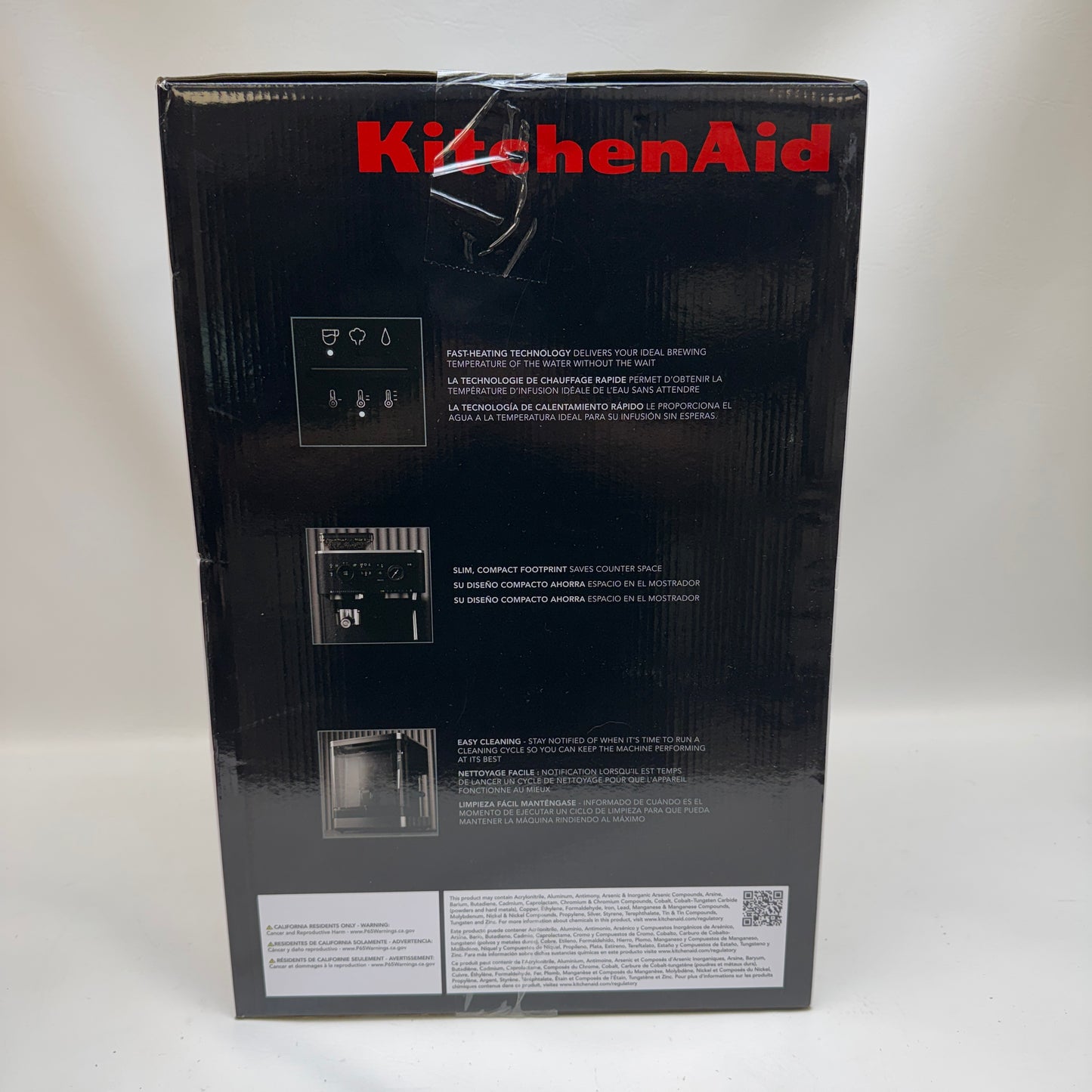 New KitchenAid KES6551BK Semi-Automatic Espresso Machine & Burr Grinder