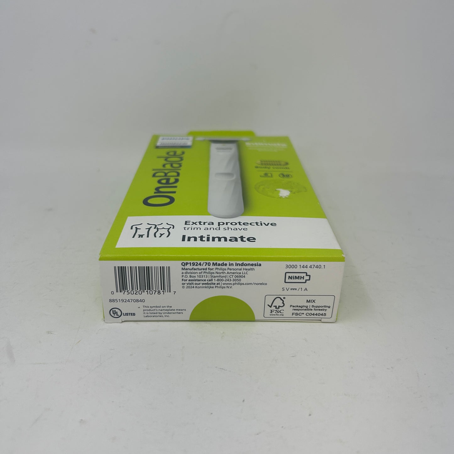 New Phillips Norelco OneBlade Intimate Body Groomer & Shaver QP1924/70