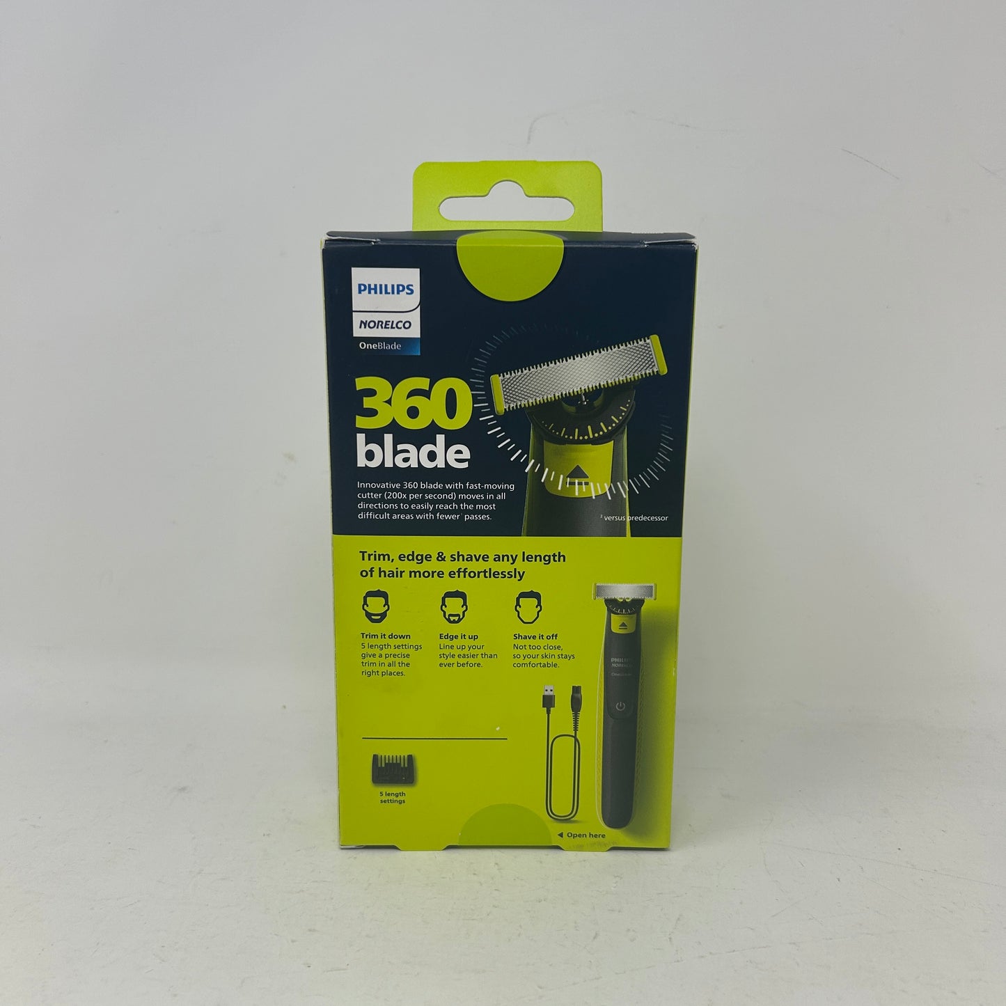 New philips Norelco OneBlade Face Hybrid Electric Trimmer and Shaver QP2724/70