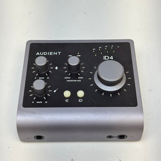 Audient iD4 USB Audio Interface 2-In/2-Out Mic Preamp Studio Recording
