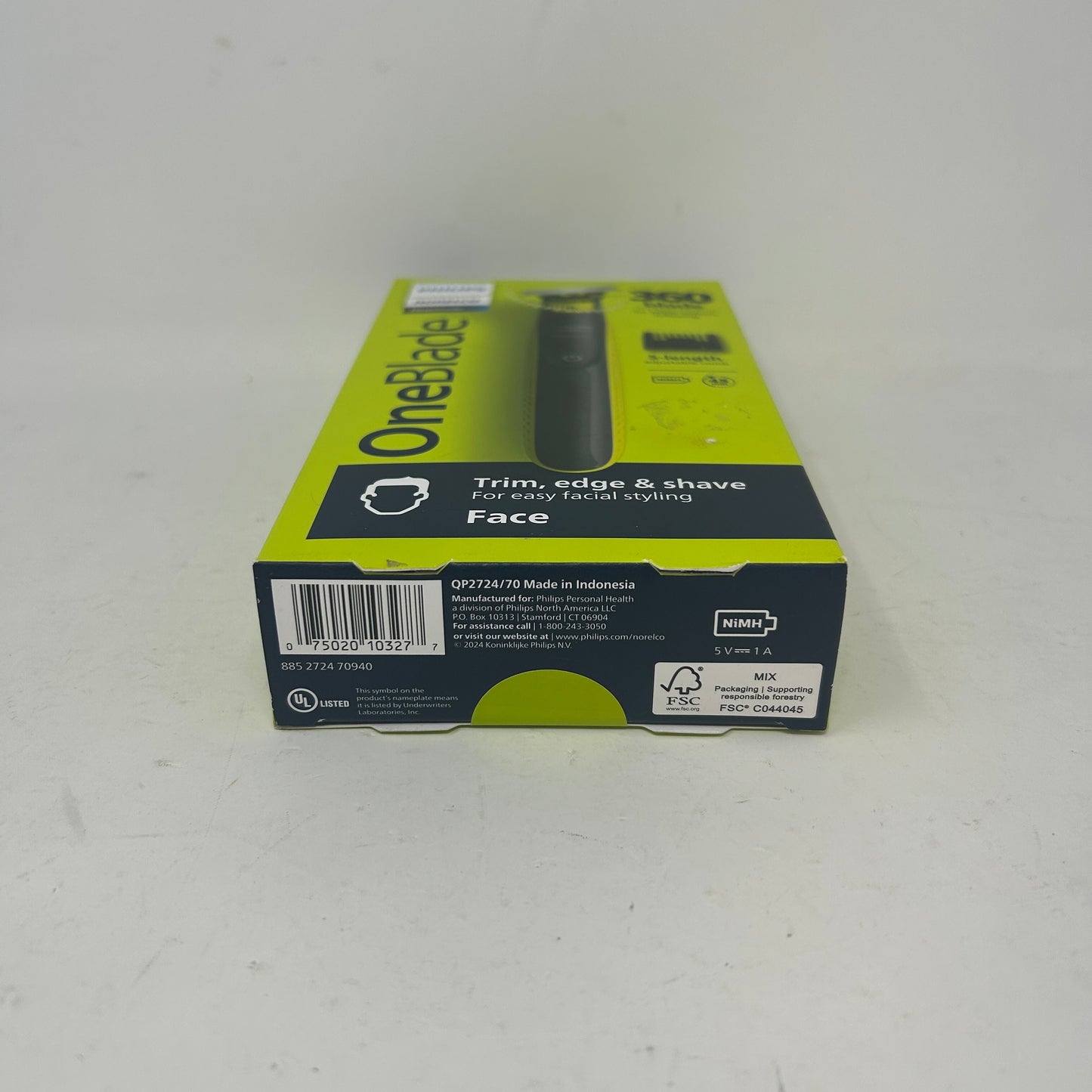 New philips Norelco OneBlade Face Hybrid Electric Trimmer and Shaver QP2724/70