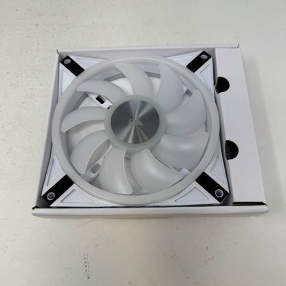 Corsair QL140 RGB White 2-Pack w/Lighting Node CORE - 140mm PWM PWM Case Fan